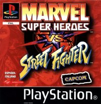 Marvel Super Heroes vs. Street Fighter Playstation  box art